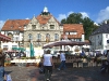 Blumenstand vor dem Rathaus