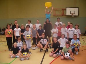 RTB U12 mit der Korfball-Nationalmannschft Okt. 2010