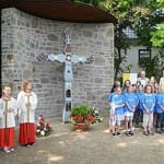 Sander Severinplatz: Wegkreuz eingesegnet