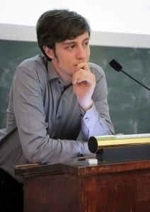 Harry Fear an der Uni Bonn. (FOTO: Harry Fear)