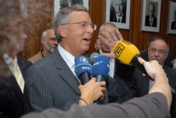 Wolfgang Bosbach am Wahlabend im Kreishaus