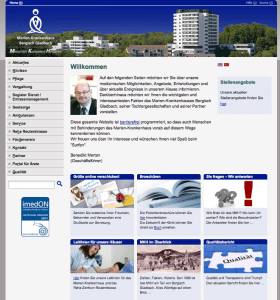 So sah die Website des MKH früher aus