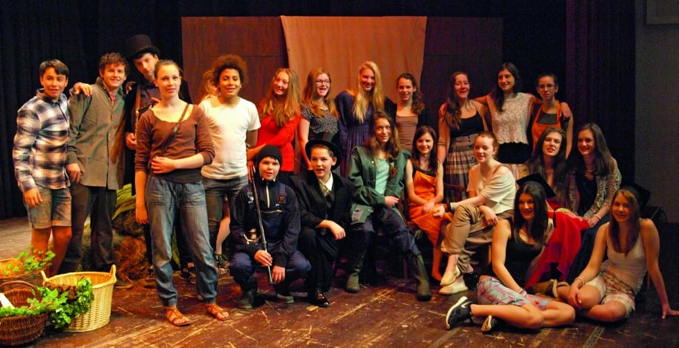 Die Klasse 8 der Waldorfschule