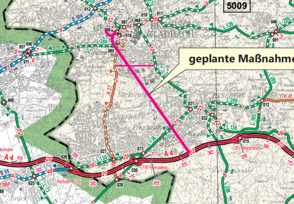 Bahndammtrasse: Die angedachte Straßenführung