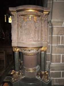 Die Kanzel in der Laurentiuskirche