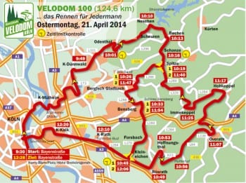 Die lange Velodom-Strecke. Zum Vergrößern anklicken.