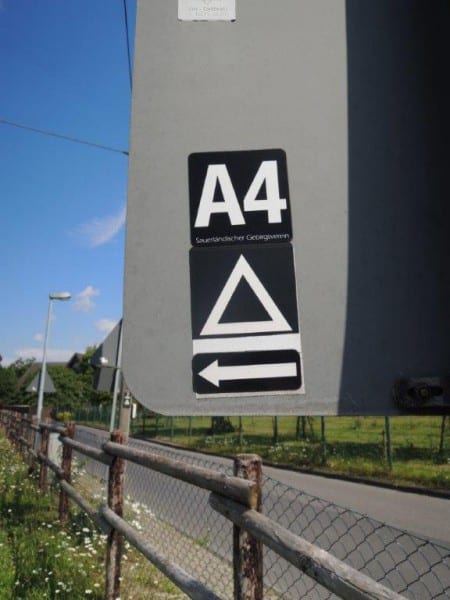 6 Wanderzeichen Dreieck