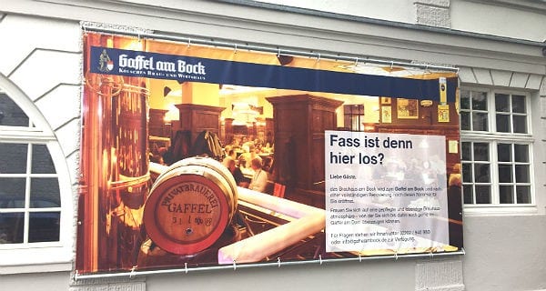 Plakat Gaffel am Bock