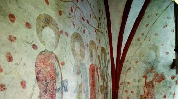 Wandgemälde in der Kirche in Müllenbach