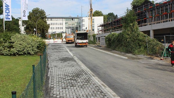 Der Gronauer Mühlenweg nach der Umgestaltung