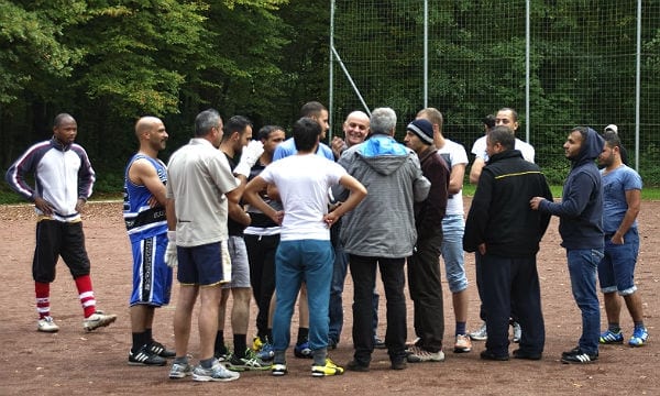 Im Kinderdorf Bethanien organisierte die Initiative ein Fußballturnier