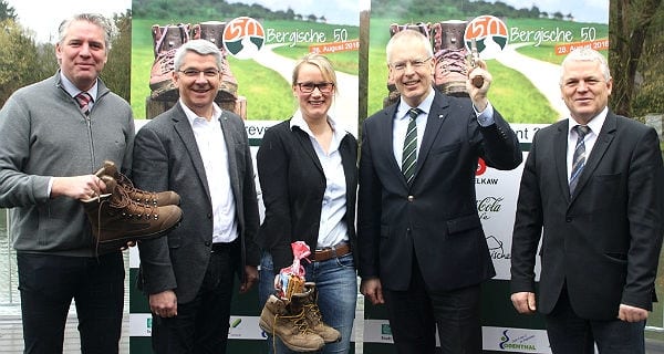 Landrat, Bürgermeister und Organisatorin informieren über Neustart als „Bergische 50"