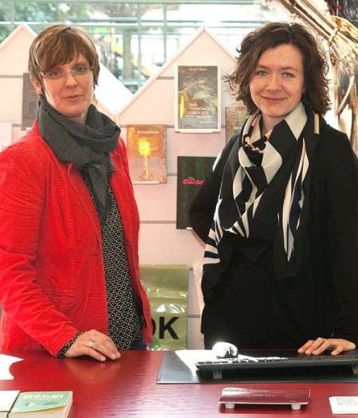 Pia Patt und Birgit Jongebloed führen die Buchhandlung Funk in Bensberg