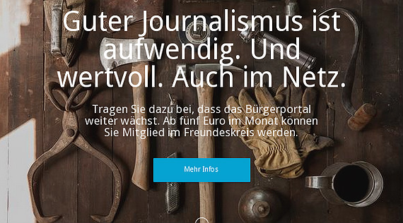 Der Freundeskreis des Bürgerportals Bergisch Gladbach fördert Qualitätsjournalismus im Lokalen