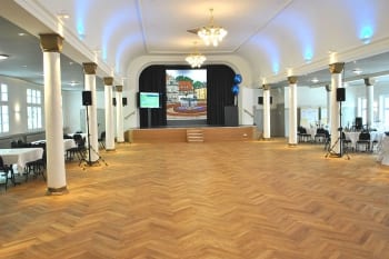 Der traditionsreiche Bocker Saal im Gaffel am Bock nach der Sanierung, Bergisch Gladbach