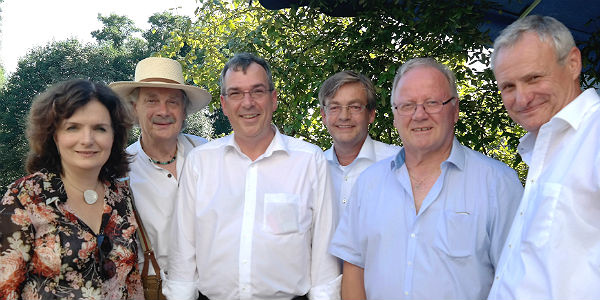Ute Stauer, Olaf K. Marx, Andreas Ebert, Michael Zalfen, Gerd Neu (AG 60 plus), Robert Winkels (SPD-Vorsitzender der SPD Bergisch Gladbach)