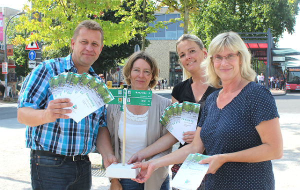 Anne Linden, Tanja Hilgers, Elke Schilde und Stephan Dekker kümmern sich in der Stadtverwaltung um die Städtepartnerschaften