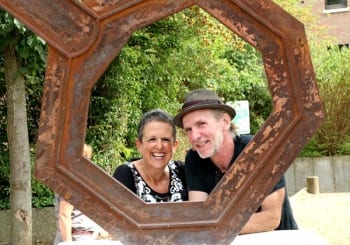 Die beiden Künstler: Orna Ben-Ami und Heiner Brands