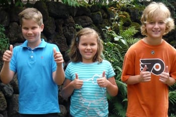 Bauer Tom, Jungfrau Emma-Marie und Prinz Ben: das Kinderdreigestirn der Stadt Bergisch Gladbach 2016/2017