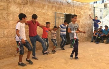 Dabke-Tanz zum Empfang im Abrahams Zelt