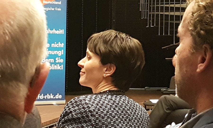 Frauke Petry beim „populistischen Aschermittwoch" der AfD in Bergisch Gladbach 2017