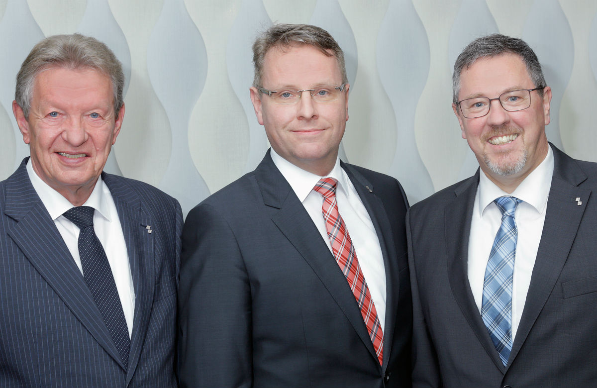 Der Vorstand der Bensberger Bank: Helmut Krause, Jürgen Füllenbach, Olaf Schmiedt