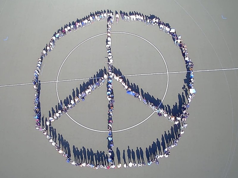 NCG und Realschule Kleefeld setzen Zeichen für den Frieden