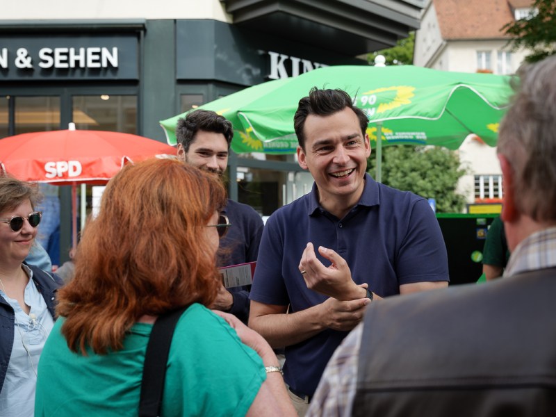 Kein ganz normaler Wahlkampftag mit Marcel Kreutz