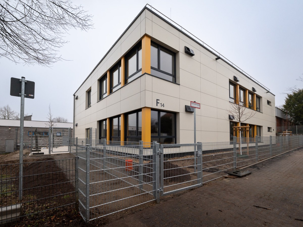 Die Hauptschule im Kleefeld bekommt eine moderne Erweiterung